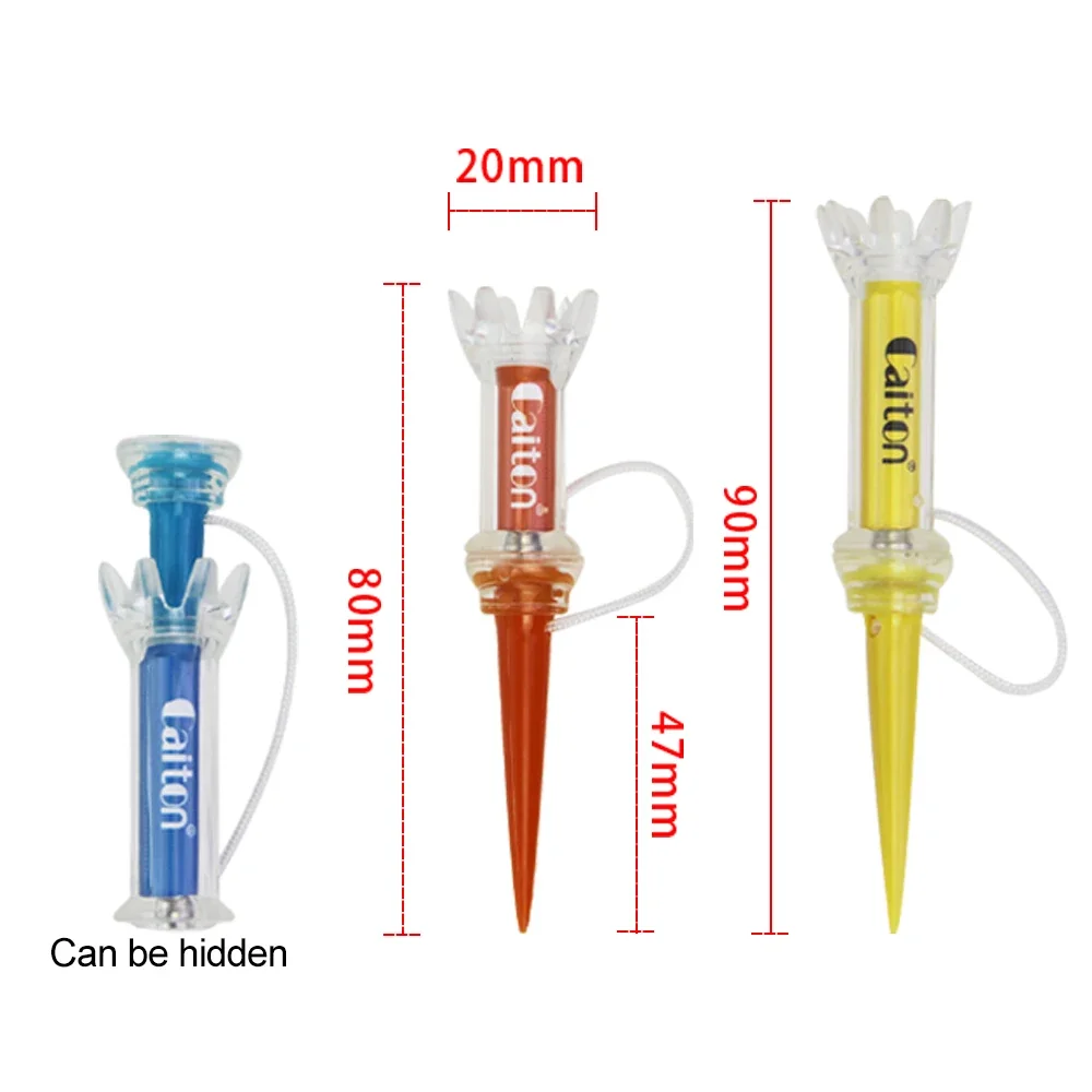 Caiton Golf Oem New 3pcs Pack Fashion Design Flower Magnet Tee/ Factory Custom Metal 80mm Golf Magnet Tee