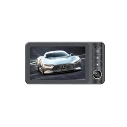 Vanci 3 Lens Front & Inside & Rear Vehicle Driving Recorder G-sensor 3.0' Display Car Dash Camera