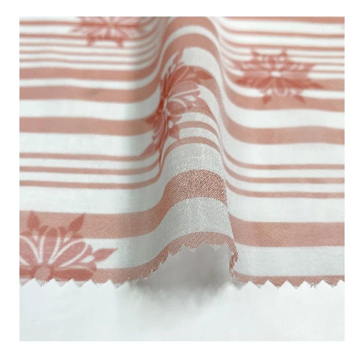 Harvest 100% polyester floral printing floral stripe chiffon for summer items