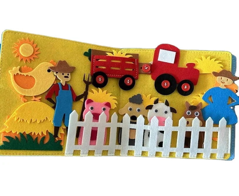 Educational Farm Animals Toys Montessori Counting Matching Sorting Fine Motor Games Early Learning Toys