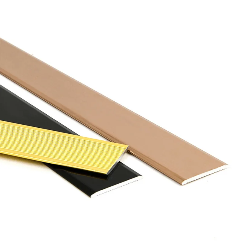 Decorative Stainless Steel Edge Wall Metal Tile Trim Strip Flat Chrome Trim Aluminum