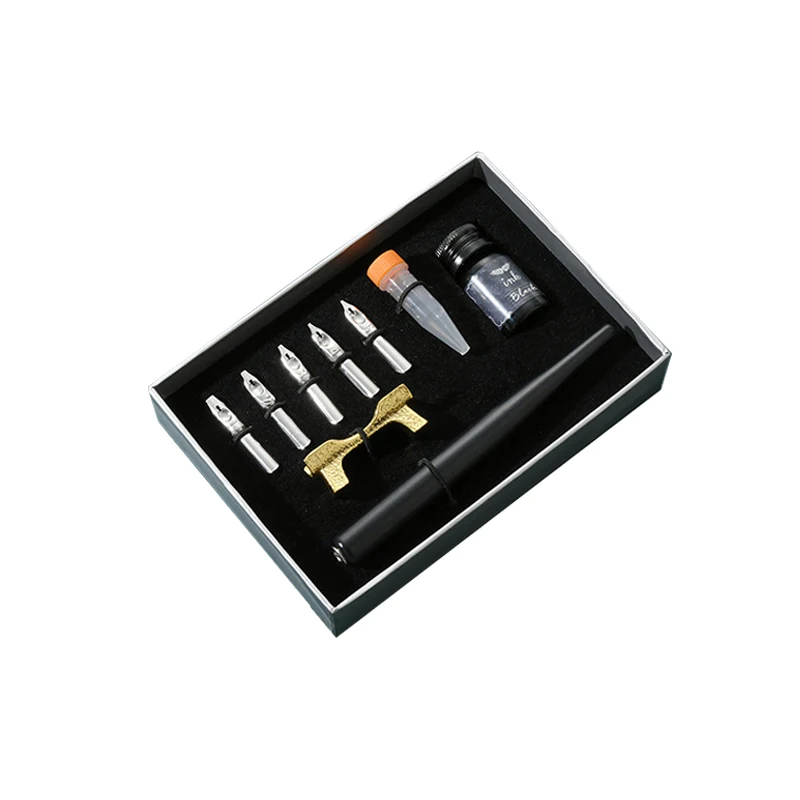 Students can customize English calligraphy pen set with hard pen
