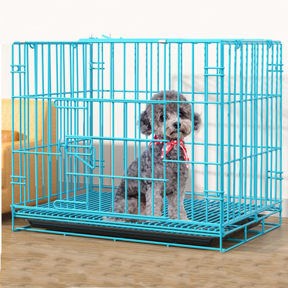 Portable Folding Pet Cage Rust-proof and Durable Multiple Sizes Metal Wire Stainless Steel Cage for Dog Cat Rabbit Houses