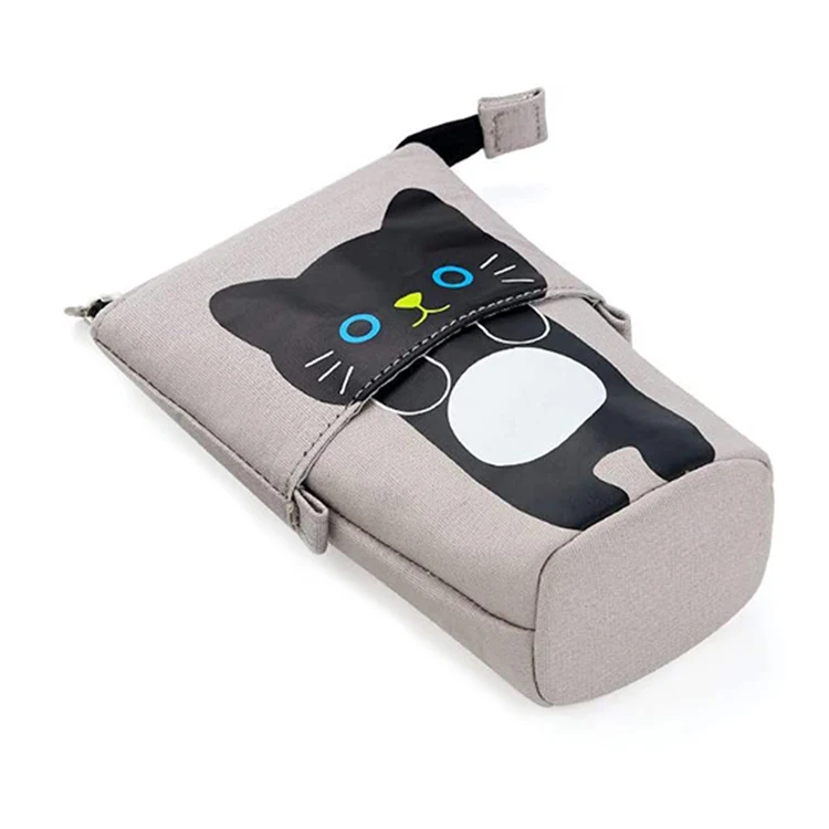 BSCI factory school cartuchera pen pencil supplies estuche fabric holder case bag zipper astuccio Kawaii Stationery Pouch