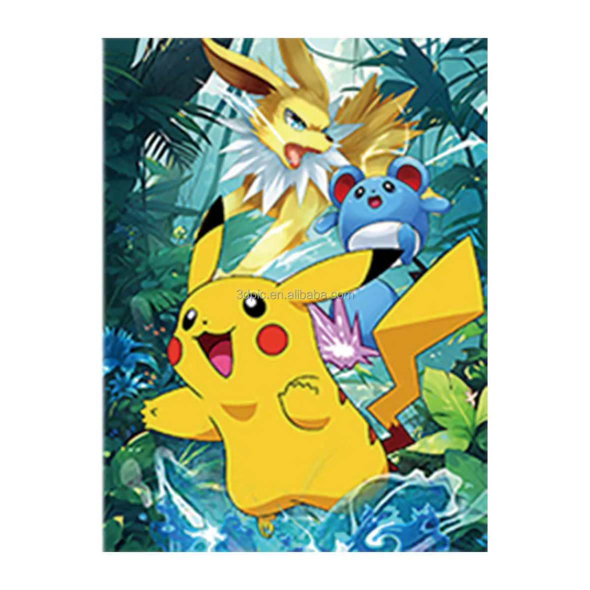 Wholesale A3 Japanese Anime Lenticular picture with frame Animation Pictures Anime Lenticular 3D Poster For Wall Art