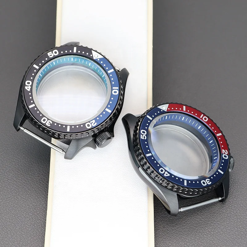 42.5mm watch case stainless steel accessories & parts fit skx007 skx009 skx mod nh34 nh35 nh36 nh38 movement