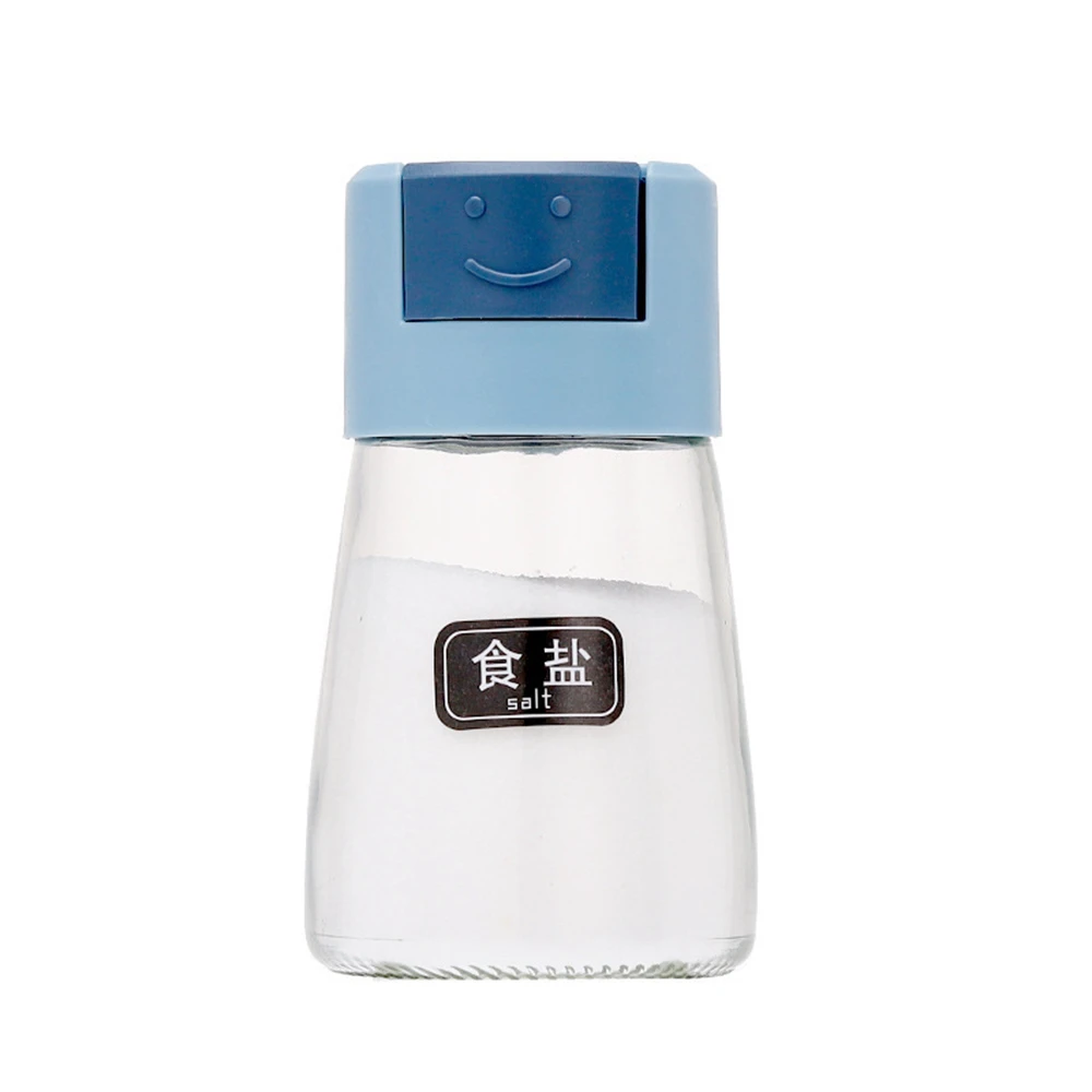180ml Creative Quantitative Glass Seasoning Powder 0.5g Salt Shaker Bottle