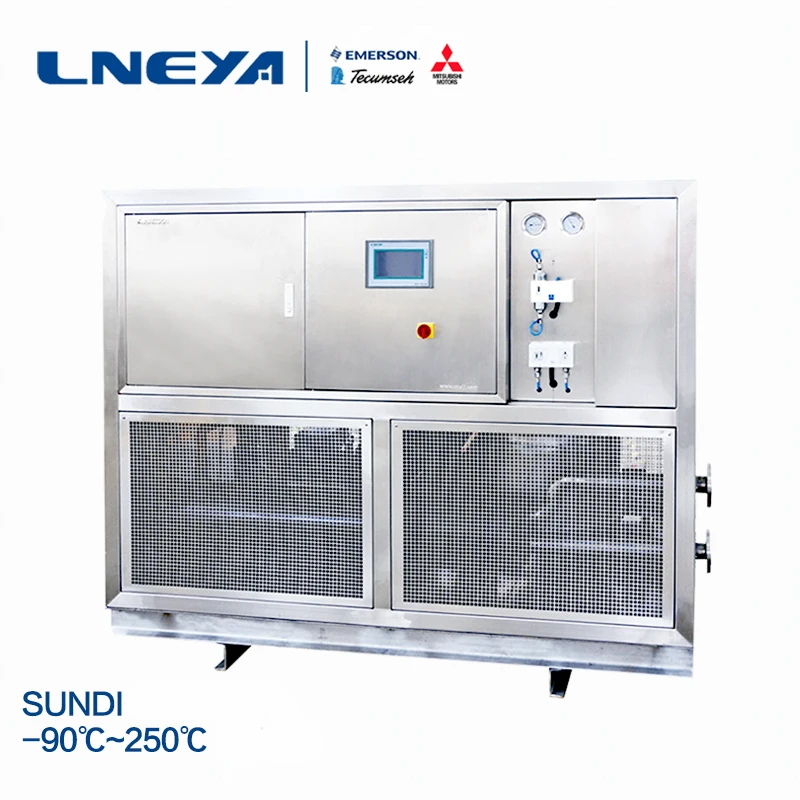 -90 degrees to 250 degrees water or air cooling industrial chiller
