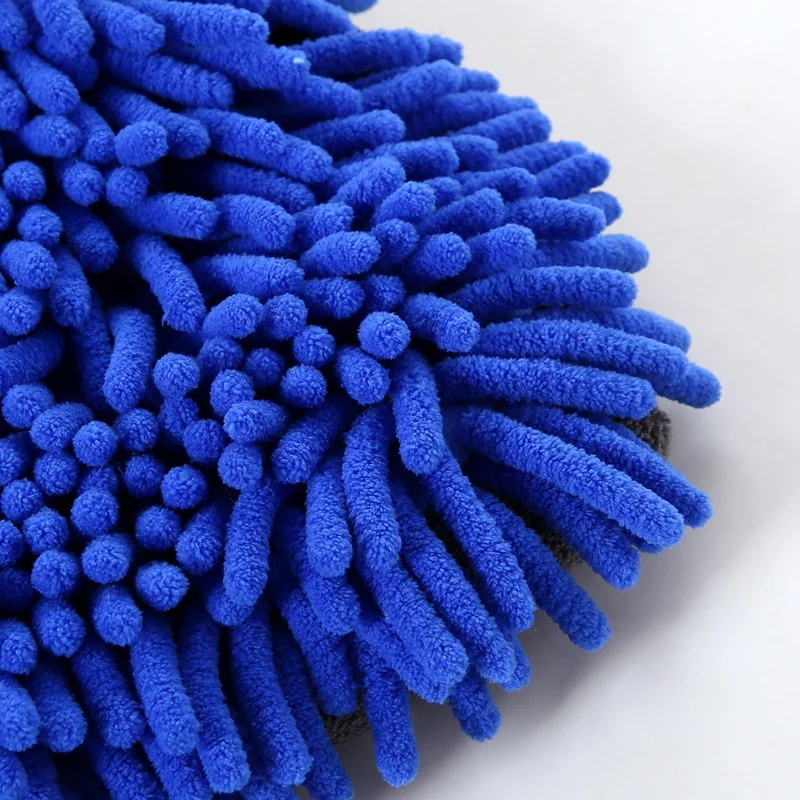 wholesale soft chenille car wash gloves towel car noodle care cleaning gloves