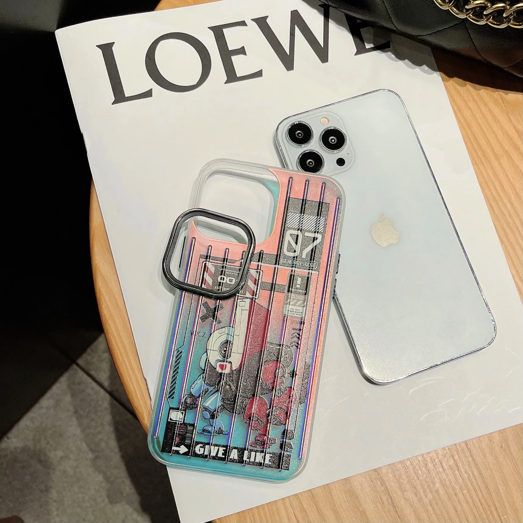 New Tendency Creative Robot 3 in 1 Cell Phone Cases Laser Luggage Mobile Phone Bags&Cases