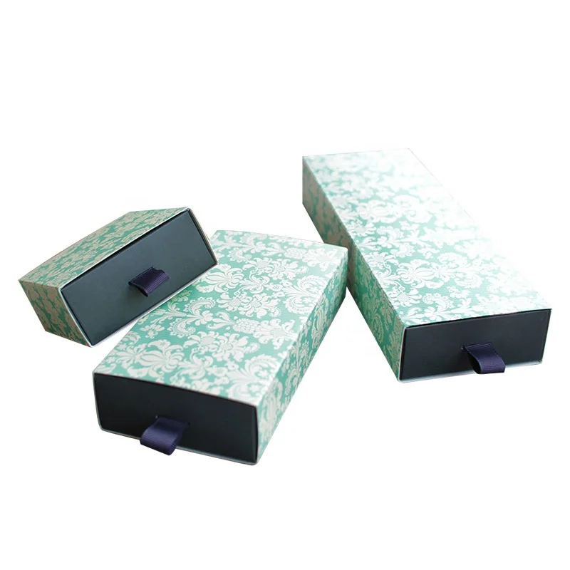 Wholesale and Custom Fancy High Quality Rectangular Drawer Tea and Soap Folding Packaging Box Custom Logo
