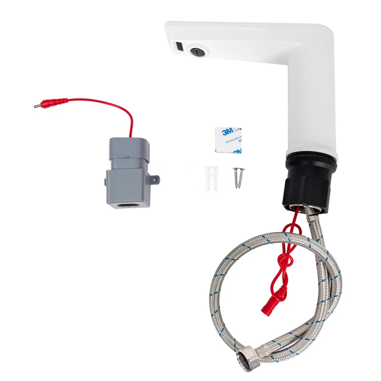 Deck Mounted Non-contact Mixer Faucets Auto Tap Hands Free Bathroom Faucets for Washing Single Hole Basin Faucet