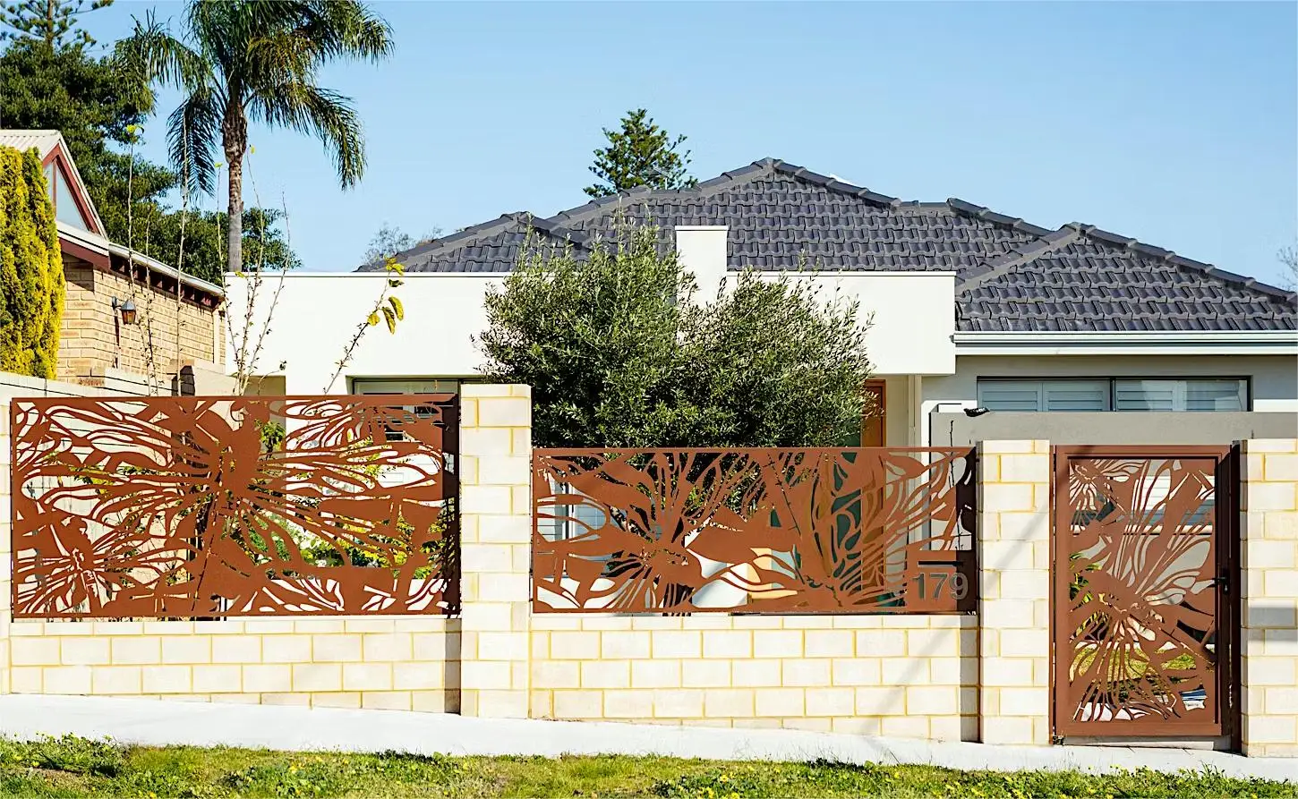 builders warehouse aluminum fence black metal artificial railing fencing powder coated aluminum private garden fence