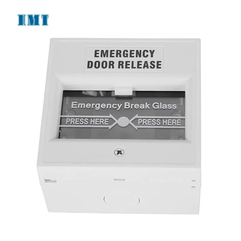 Alarm white emergency break glass exit button door release emergency door release button