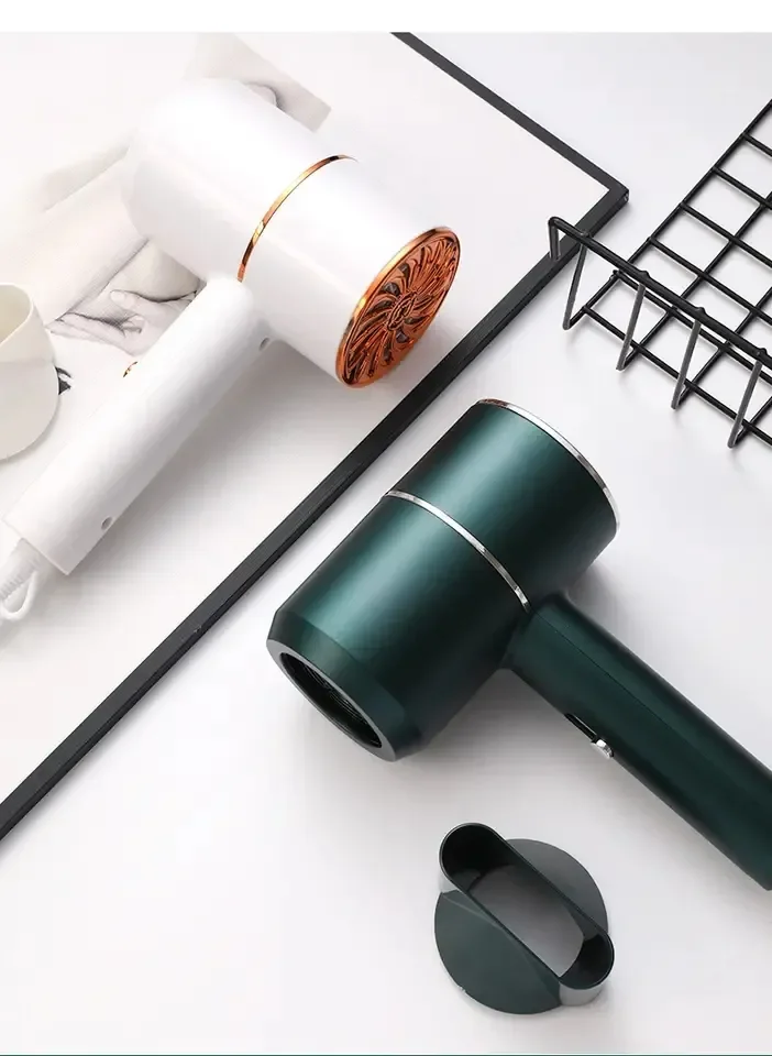 Hair Dryer for Travel&Home Lightweight Negative Ionic Hair Blow Dryer 3 Heat Settings Cool Settings with 5 Accessories