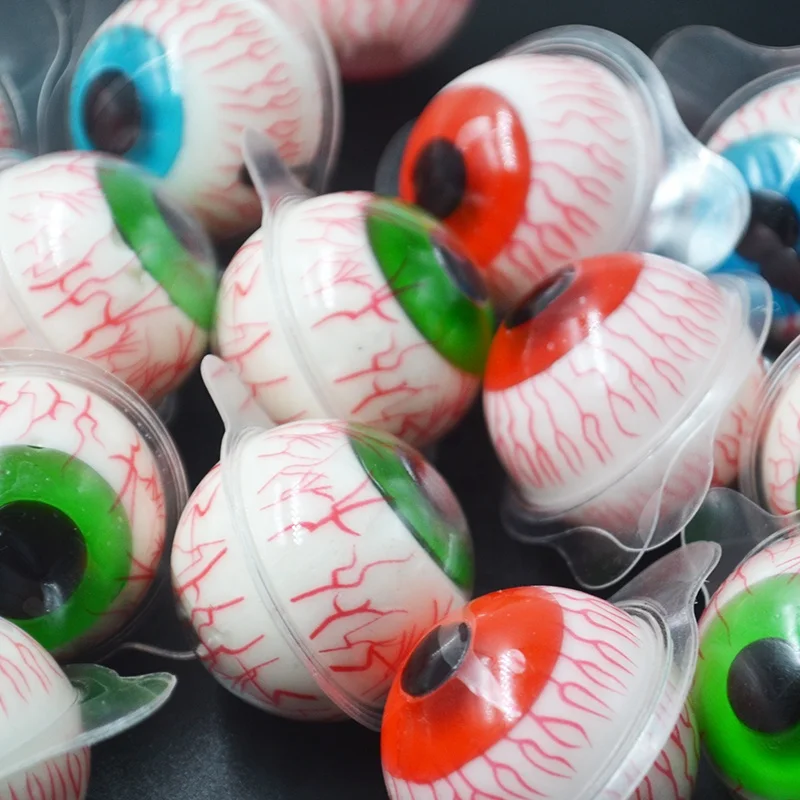 wholesale 3d custom eye ball jelly gummy candy halal eyes sweets