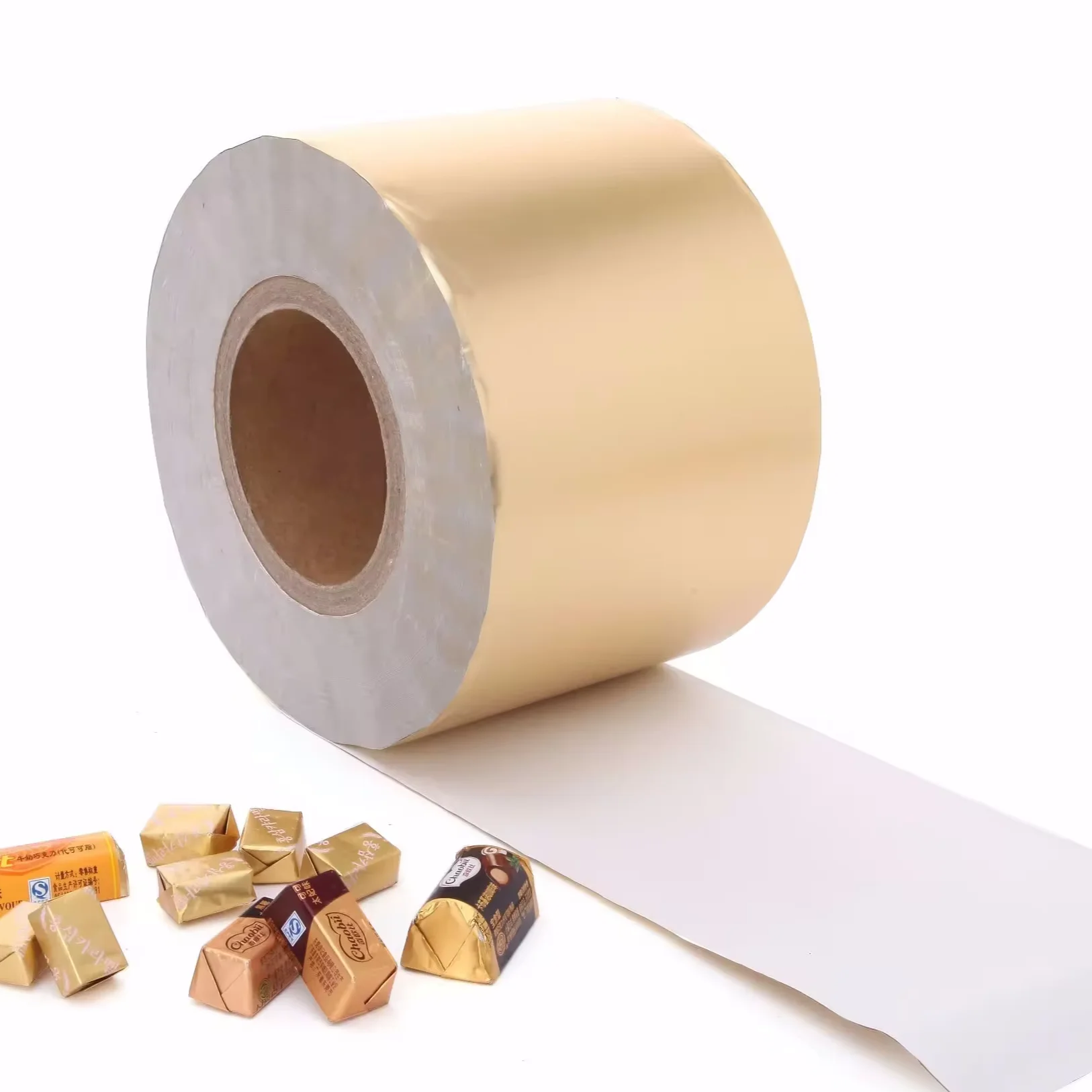 Aluminium Foil Chocolate Wrapper 100 Sheets Embossed Decorate Gift Packaging For Candy