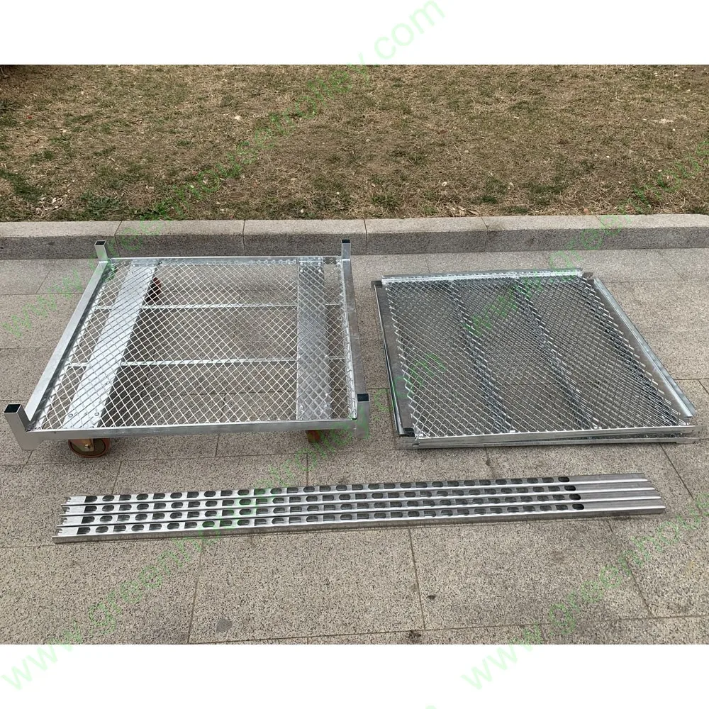 Plant transport racks for truck Rolling flower rack Greenhouse movable carts Nursery trolley with 4 wheels