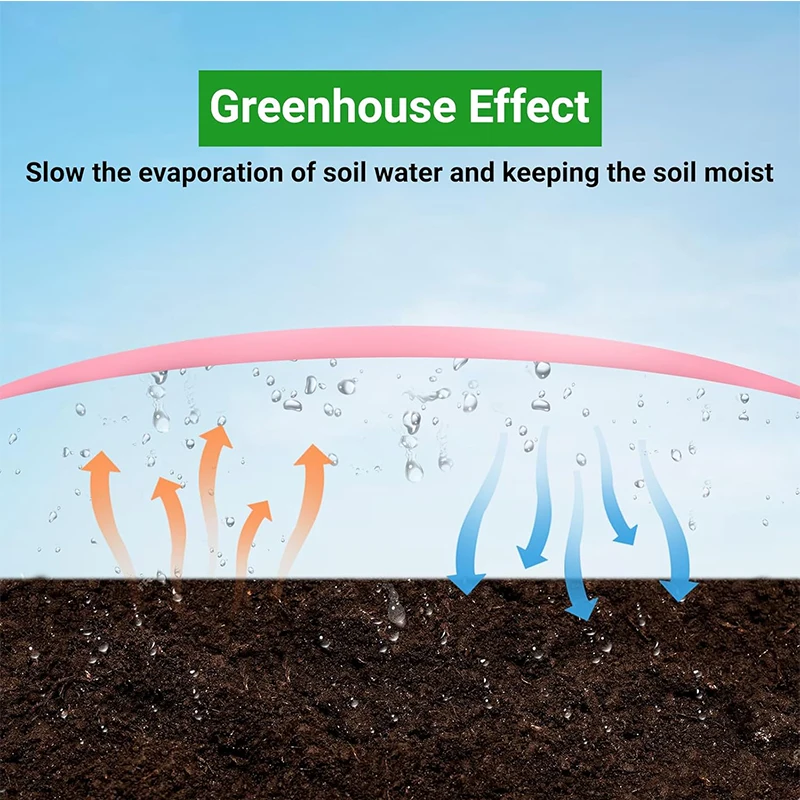 Custom Size UV Resistant Biodegradable Plastic Pink Mulch Garden Film Agricultural