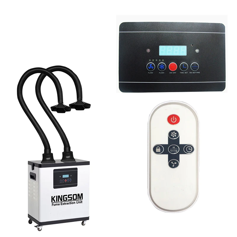 Industrial Portable Co2 Laser Cutter Smoke Extractor Filter Pm2.5 For Laser Cutting With Activated Carbon