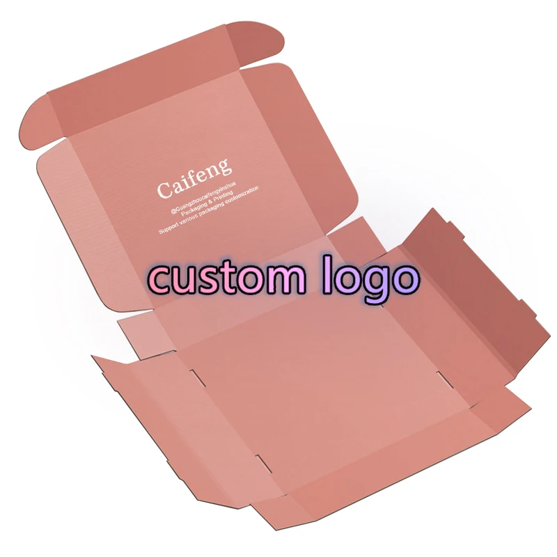 Eco Friendly Custom Logo Printed Black Mailer Box Durable Clothing / Gift / Shoes Paper Packaging Shipping Boxes