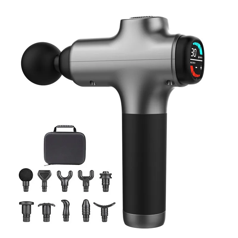 Pressure Sensor Body Gun Massager Private Label Cordless Deep Tissue Vibration Muscle Massage Gun