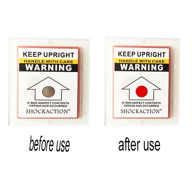 China Manufacturers Brand Tilt Indicator Label Sensor Tiltaction Tilt Label