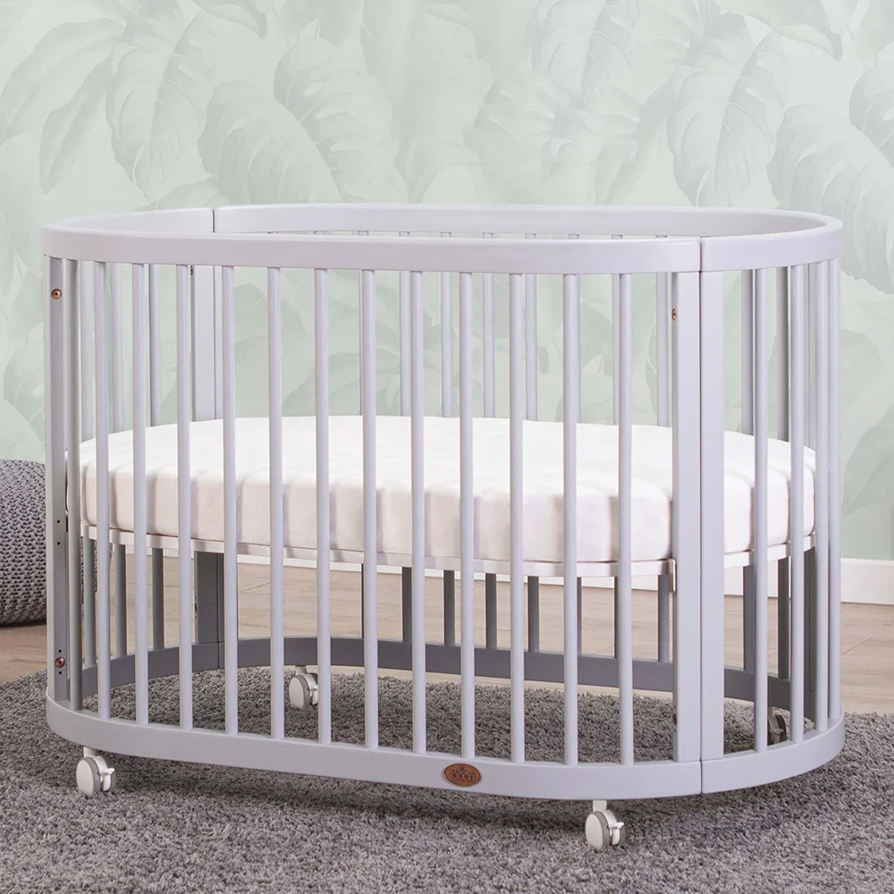 Boori 3 in 1 AUS certified Small Oval Wooden Convertible Baby Cribs
