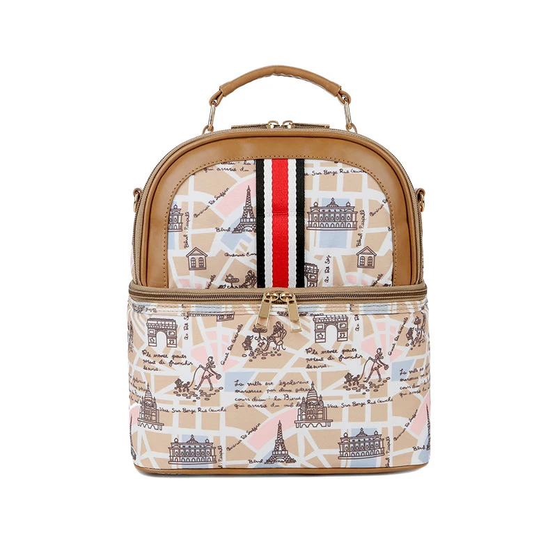 
New design dupont dual compartment insulated lunch dry style ice pack gel brick cooler bag 