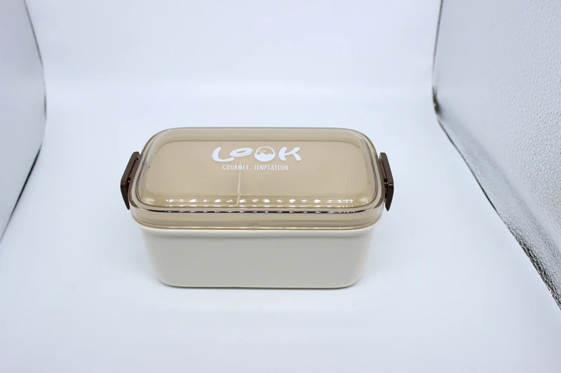 superior quality plastic material 2 compartment bpa free lunch box with compartment