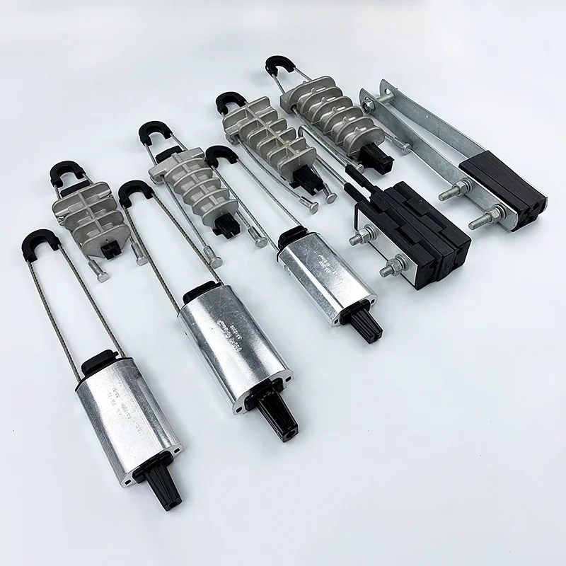 ADSS полюсные зажимы для натяжения крепление на верхний кабель зажим с мертвым концом ABC аксессуары нейлон плюс стекловолокно нержавеющая