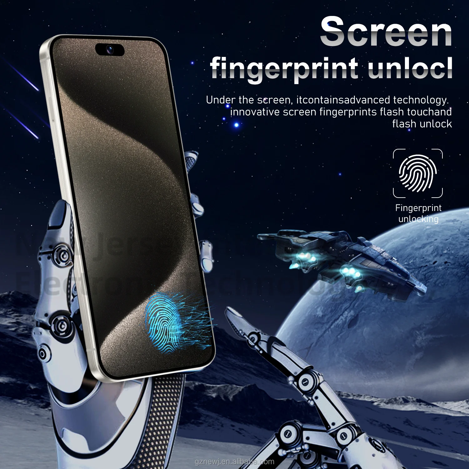 HX-Cellphone 0riginal i16 ProMax 16gb+1tb Smartphone 7.3inch Unlocked Dual Card 5g Phones Android 14.0 Mobile Phones