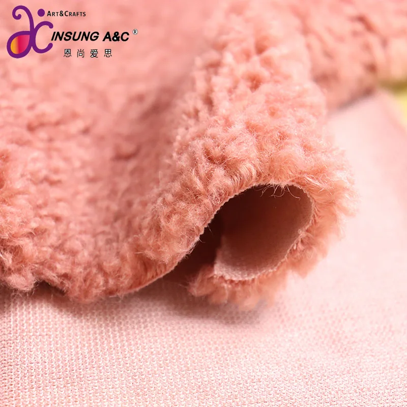 Оптовая продажа, вязаные флисовые ткани из полиэстера под заказ, плюшевая ткань из пшеничного бархата для одежды