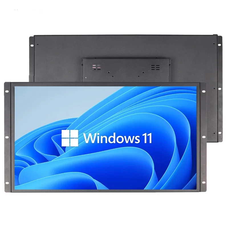 Zhixianda OEM ODM 23.8 Inch 1920*1080 PCAP Touch Screen Display Open Frame HD-MI VGA Industrial Touch Screen Monitor