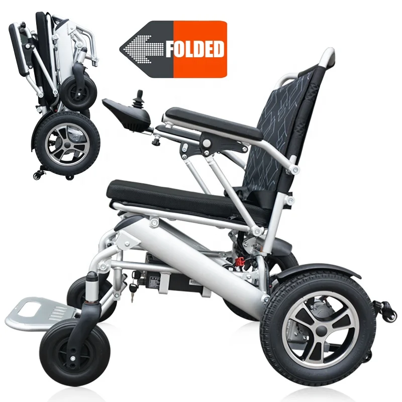 
Folding Portable Automatic Electric Motors Lightweight Wheelchair 