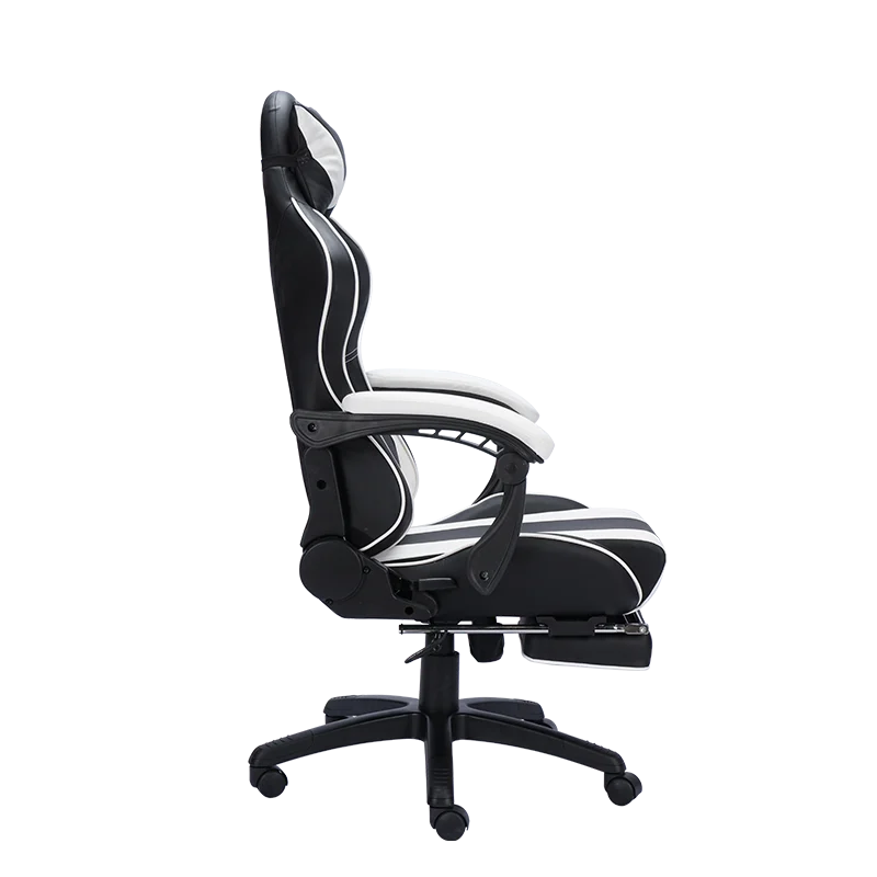 Wholesales cheap ergonomic linkage armrest reclining gaming chairs with footrest