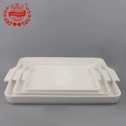 Горячая Распродажа, новый дизайн, белая посуда, квадратная полосатая тарелка для выпечки