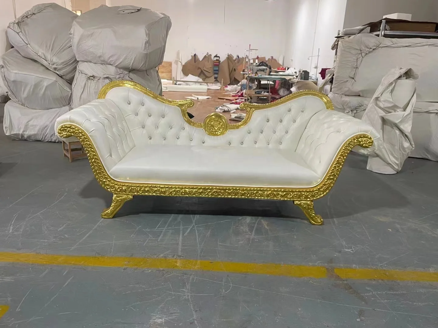 Royal wedding bride and groom wooden king throne sofa for sale