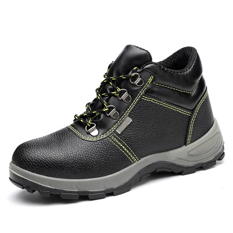 Oil-resistant and waterproof of two-layer kraft PU injection-moulded safety shoes safety boots