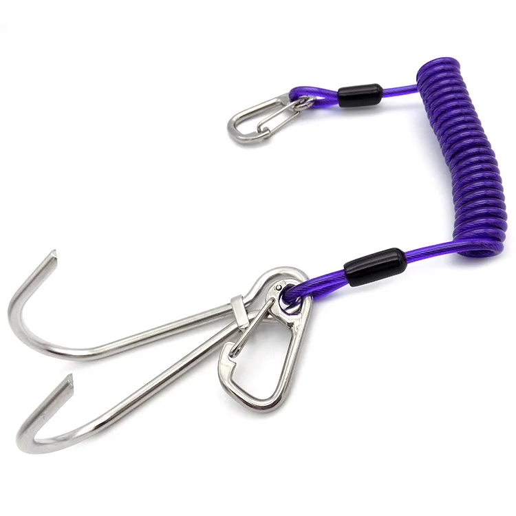 
High quality spring wire rope stretch custom cord PVC spring wire rope 