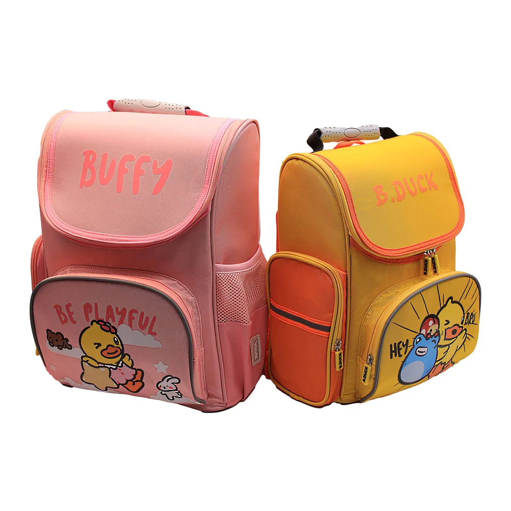 Manufacturer hot selling ergonomic spine protection casual school boys and girls zipper pillow cartoon mini bag for school