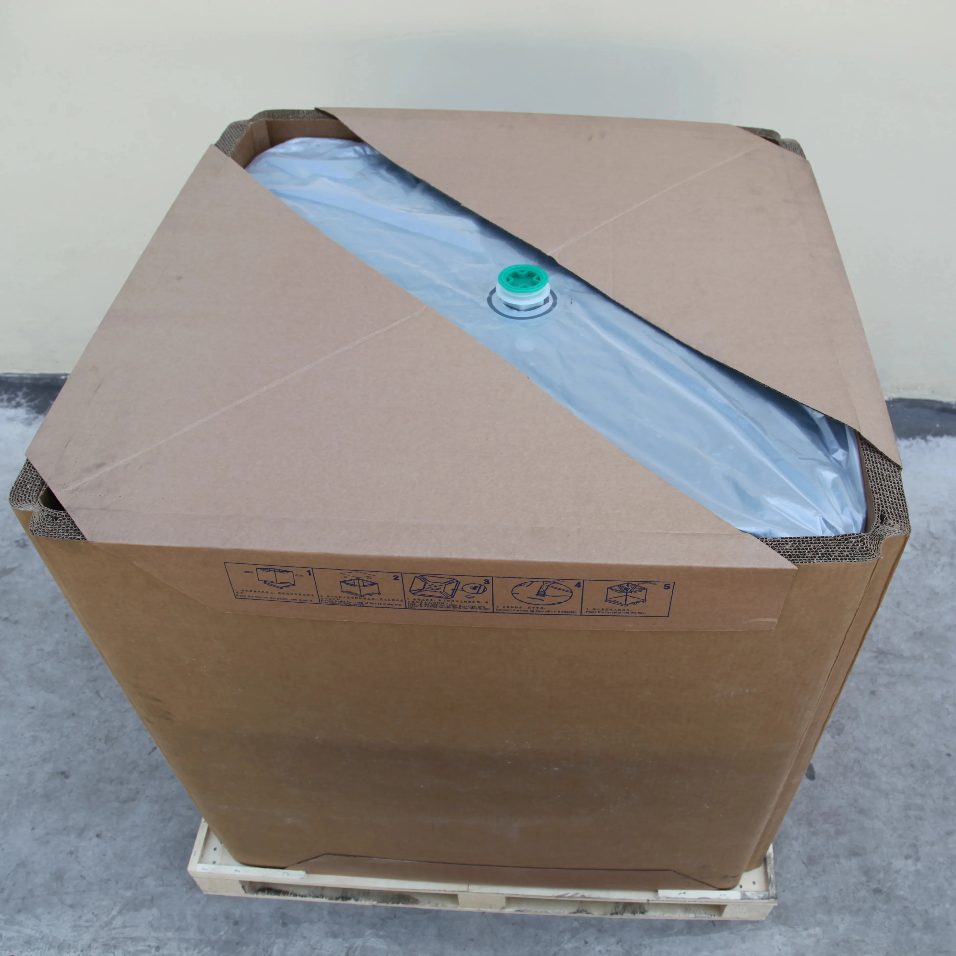 China factory foldable 1000 liter food grade paper IBC