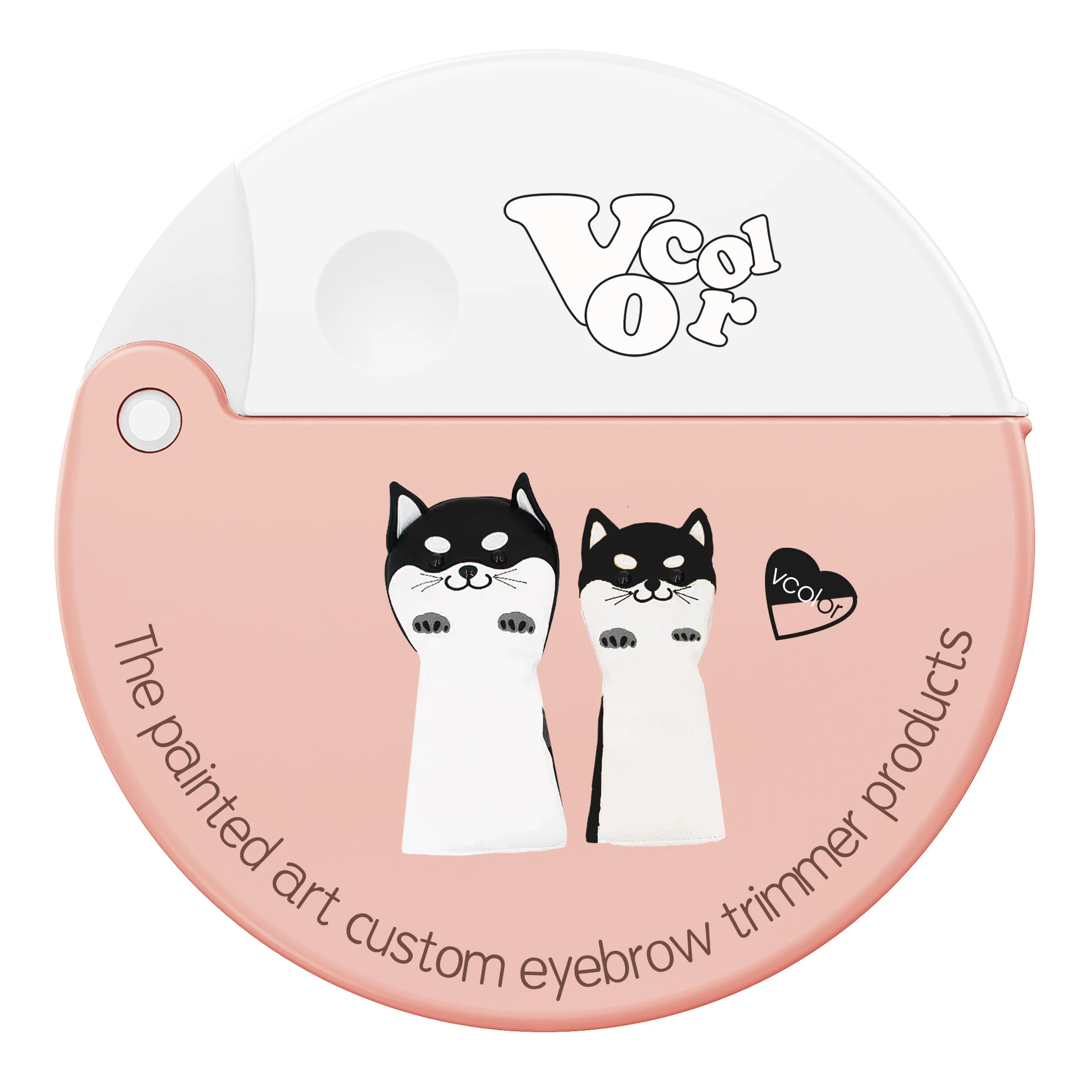 Swing open eyebrow razor shaper stainless steel blade with safety cover Mini eyebrow trimmer