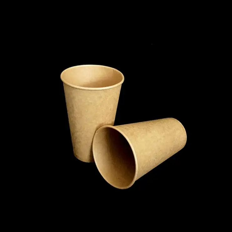 
Factory Direct Supply Cheap White Biodegradable PLA Single Wall Hot Cold White Paper Cup 