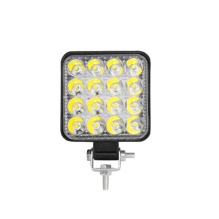 LKT квадратный фейдер 48W мини светодиодный рабочий свет 12V 24V внедорожный прожектор, прожектор для легкового грузовика, полно