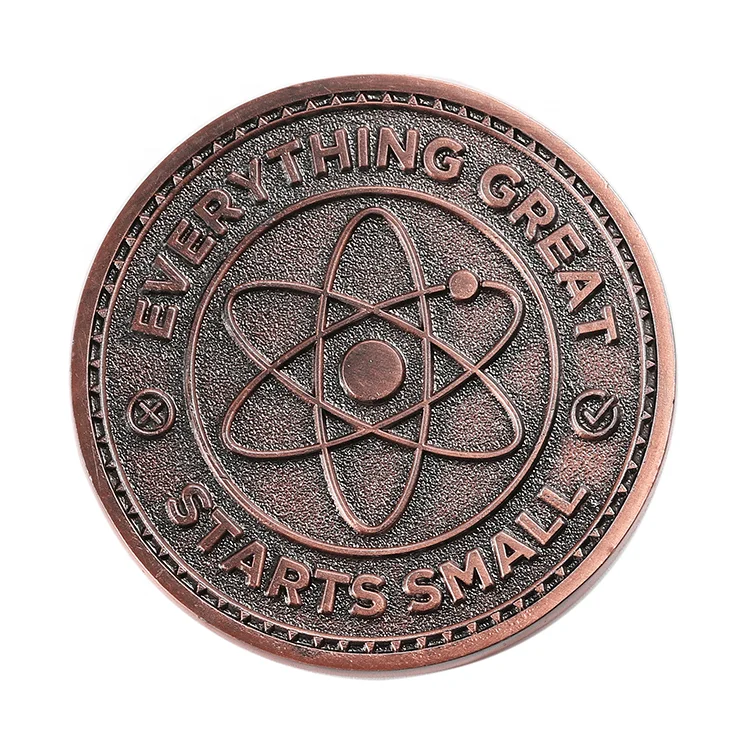 Shaunghua Made 3D Bronze Coin Customize Engraved Double Sided Metal Medal Custom Souvenir coins Antique copper challenge coin
