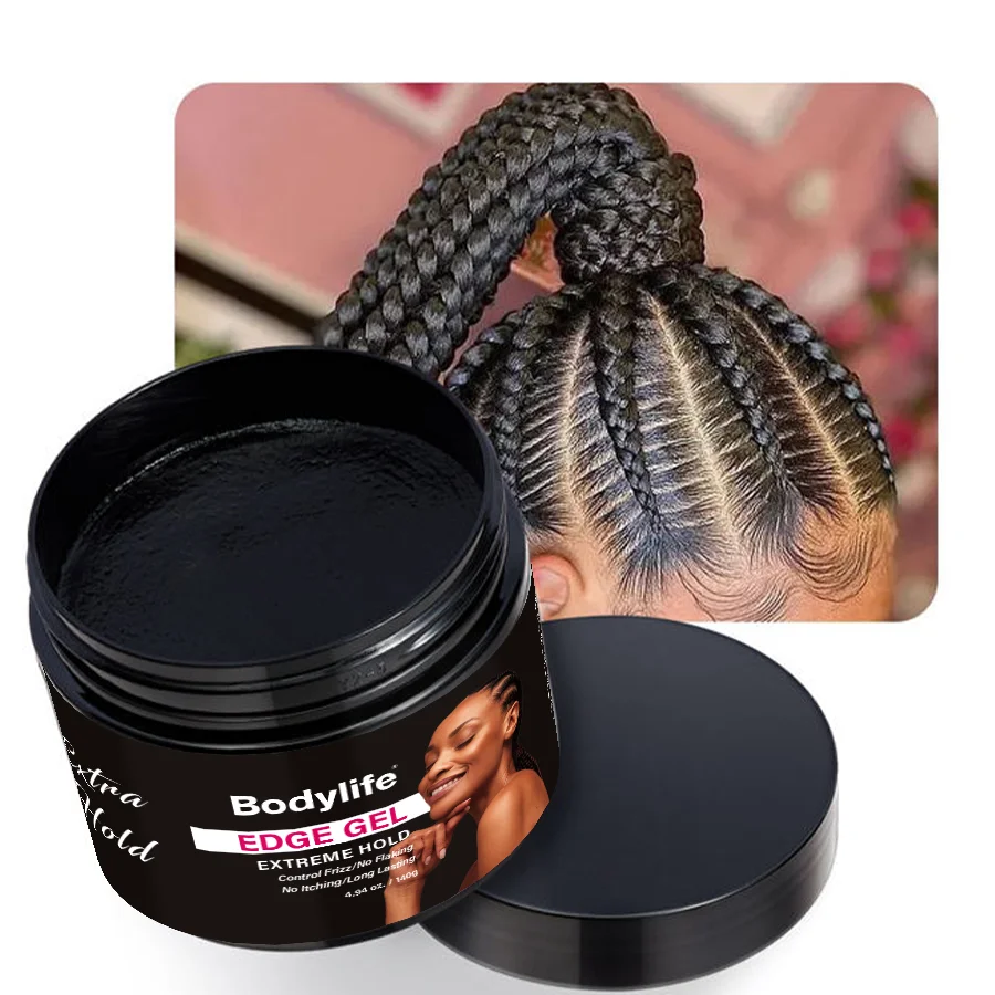 Private Label Oem/odm Hair Wax Braid Gel Private Label No Alcohol And No White Edge Gel Braid Gel Edge Control