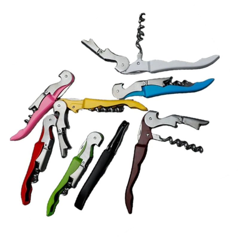 HXYSWBO106 Gadgets 2022 Multifunction Stainless Steel metal Corkscrew Portable Wine Bottle Opener With Custom Logo corkscrew