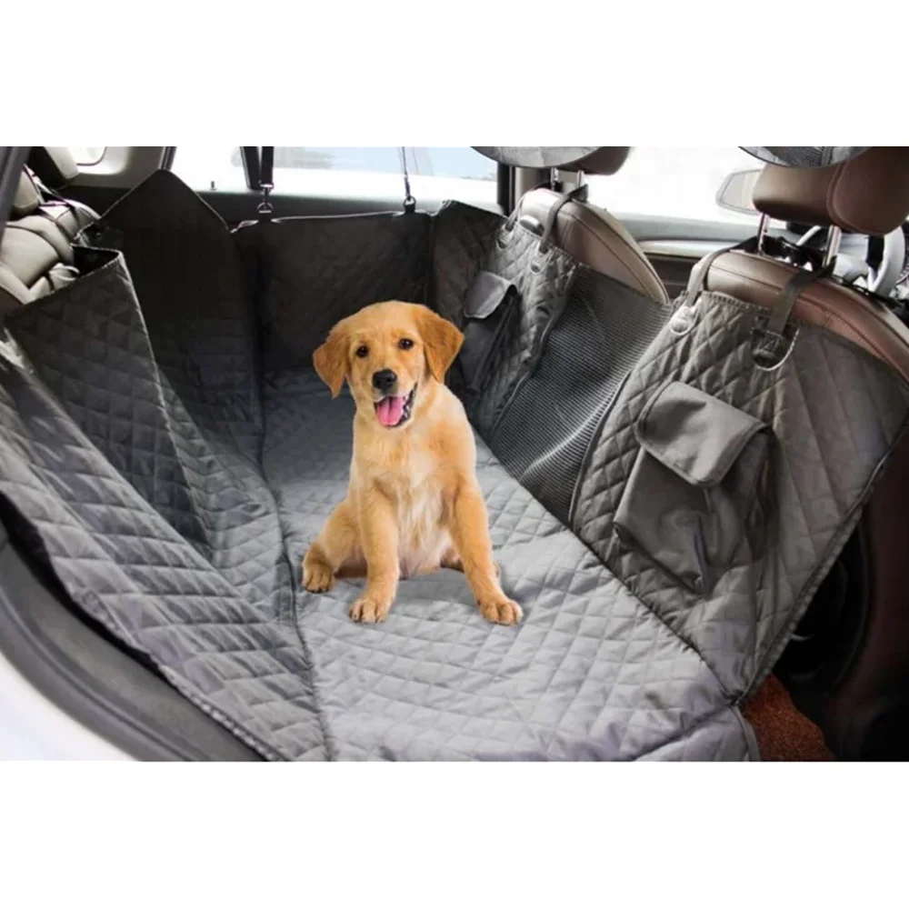 Pawise Large Storage Pocket Pet Dog Back Seat Seat Cover Nonslip Backseat Hammock Dog Travel Car Seat Cover For Car SUV Truck