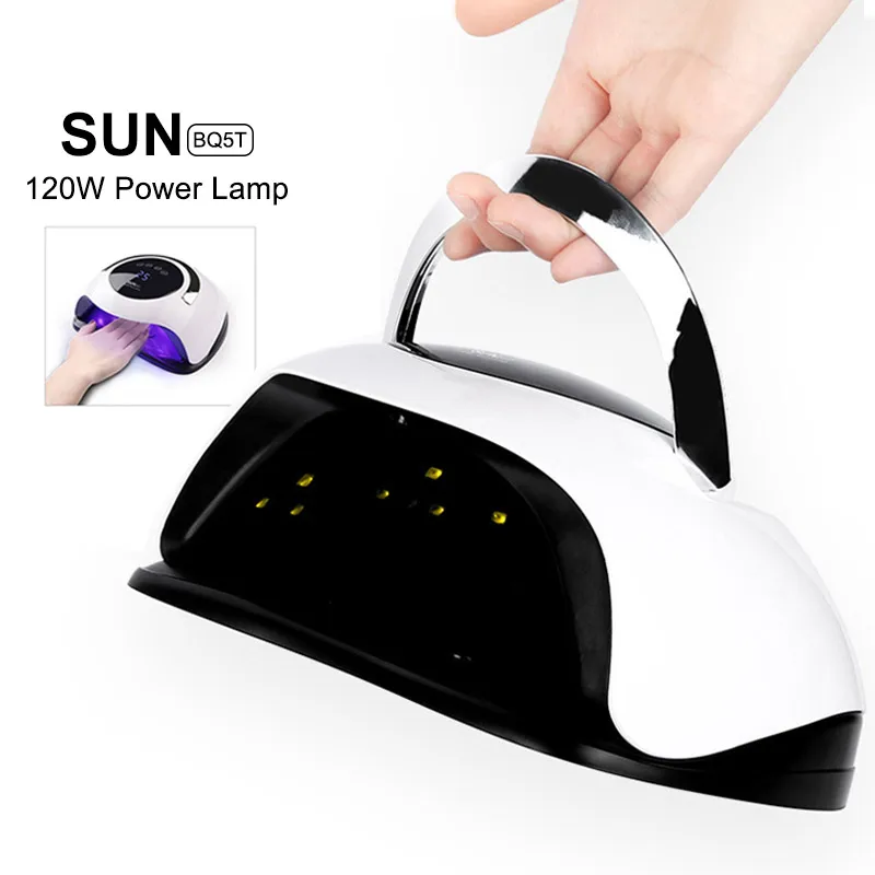 
2020 new arrivals 120W high power SUN BQ5T nail dryer for UV/LED nail gel curing Manicure Gel nail curing lamp light dryer 